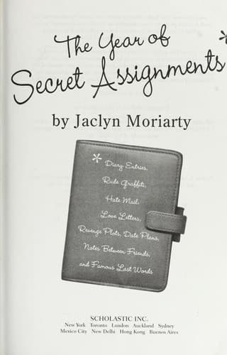 Cover of The year of secret assignments