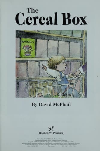 Cover of The cereal box