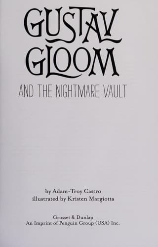 Cover of Gustav Gloom and The Nightmare Vault