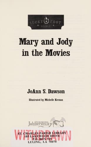 Cover of Mary and Jody in the movies