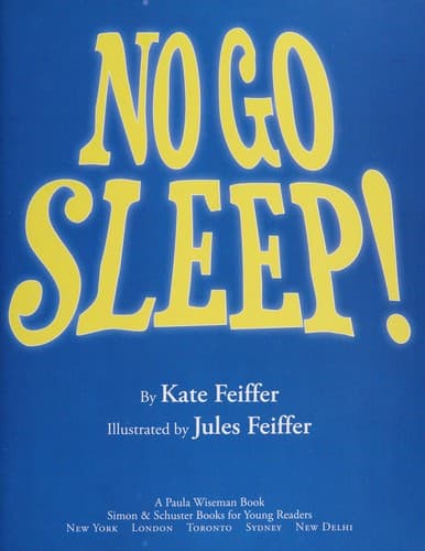 Cover of No go sleep!