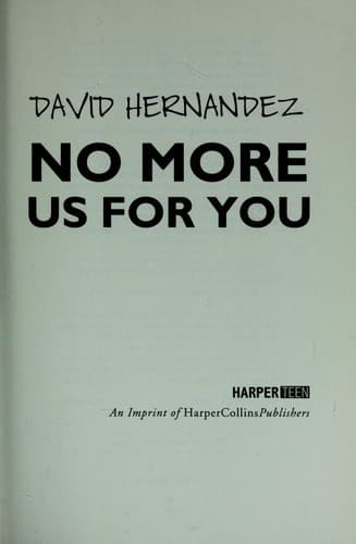 Cover of No more us for you