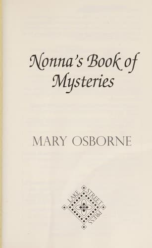 Cover of Nonna's book of mysteries