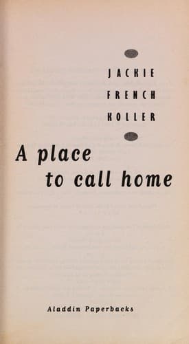 Cover of A place to call home