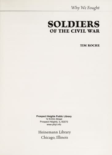 Cover of Soldiers of the Civil War