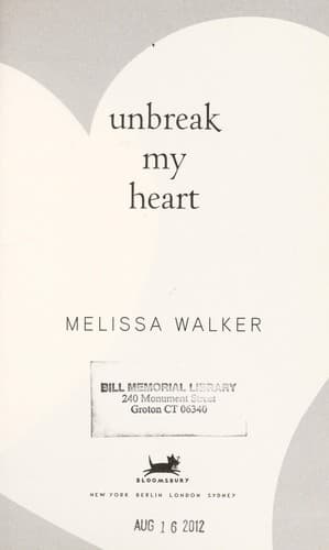 Cover of Unbreak my heart