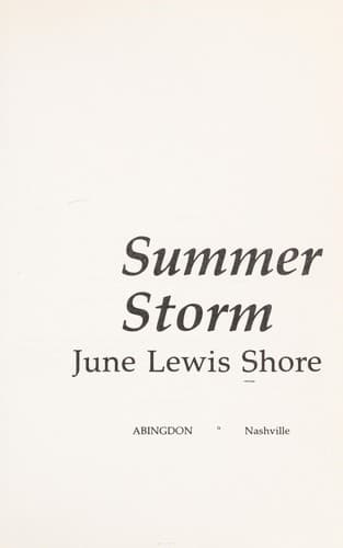 Cover of Summer storm