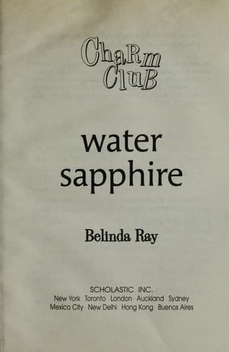 Cover of Water sapphire