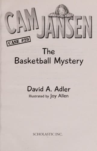 Cover of Cam Jansen and the basketball mystery