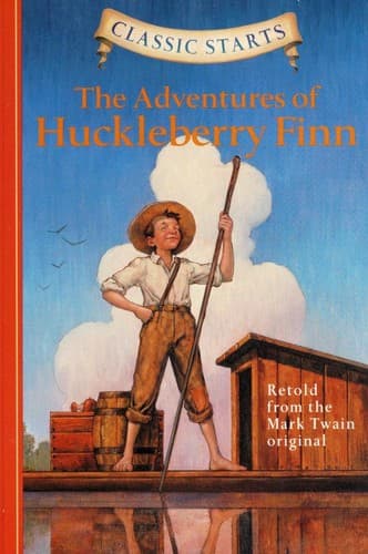 Cover of Adventures of Huckleberry Finn [adaptation]