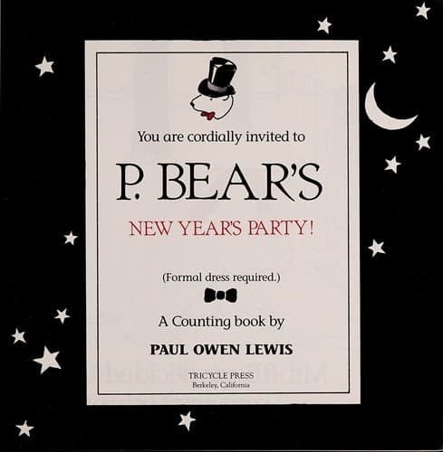Cover of You are cordially invited to P. Bear's New Year's party!
