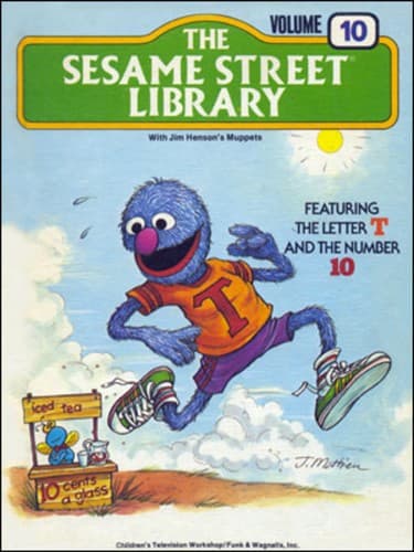 Cover of The Sesame Street Library Vol. 10 (T) with Jim Henson's Muppets