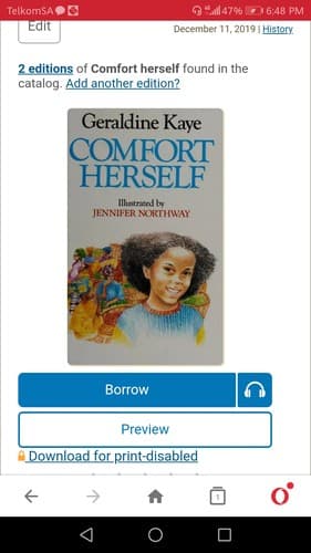 Cover of Comfort herself