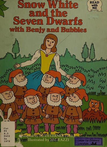 Cover of Snow White and the seven dwarfs, with Benjy and Bubbles