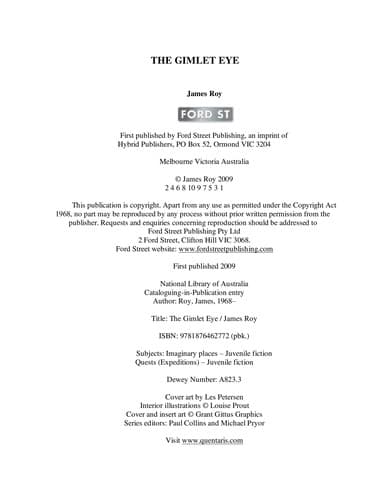 Cover of The gimlet eye