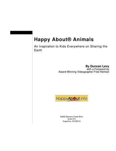 Cover of Happy About animals