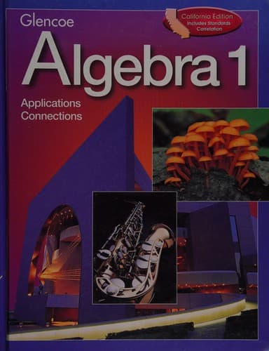Cover of Algebra 1: Applications Connections 