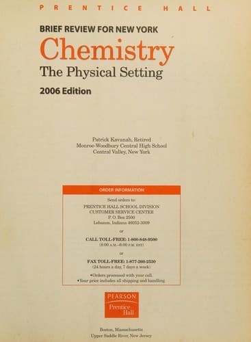 Cover of Brief Review in Chemistry 2006