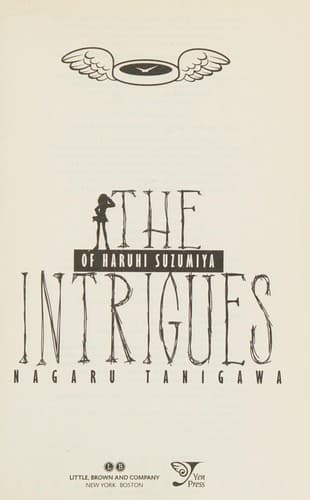 Cover of The intrigues of Haruhi Suzumiya