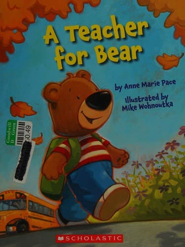 Cover of A teacher for bear