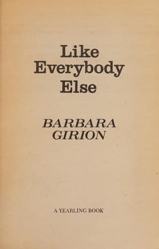 Cover of Like everybody else