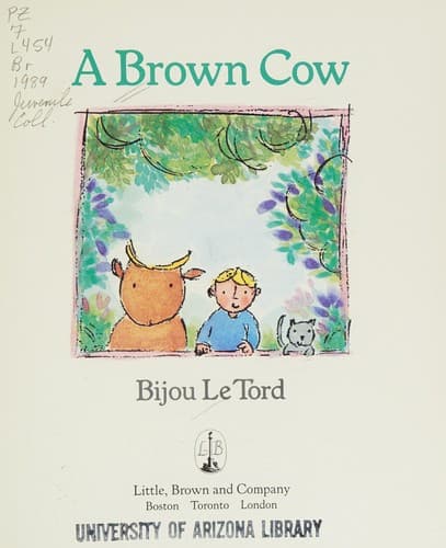 Cover of A brown cow