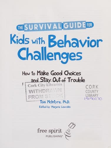 Cover of Survival Guide for Kids with Behavior Challenges