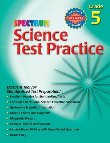 Cover of Spectrum Science Test Practice, Grade 5 (Spectrum Science Test Practice)
