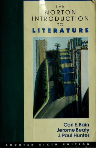 Cover of The Norton introduction to literature--shorter sixth edition