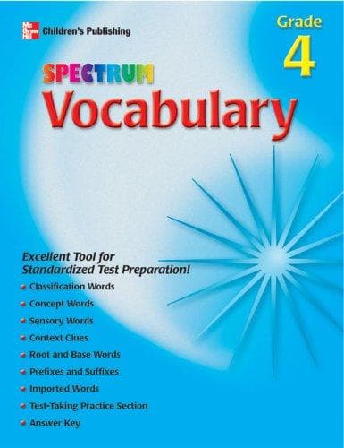 Cover of Spectrum Vocabulary, Grade 4