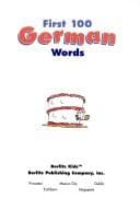 Cover of First 100 German words