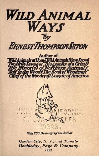 Cover of Wild animal ways