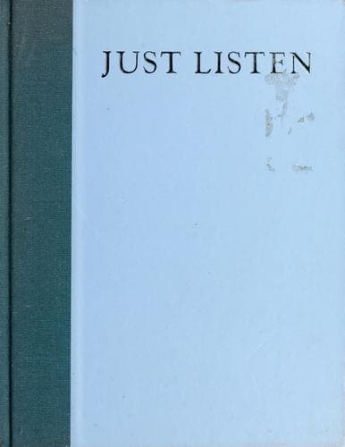 Cover of Just listen