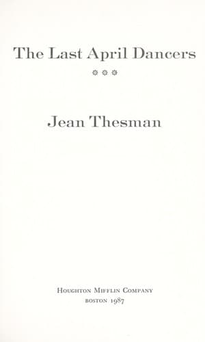 Cover of The last April dancers