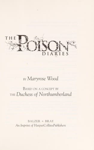 Cover of The poison diaries