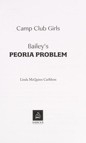 Cover of Bailey's Peoria problem