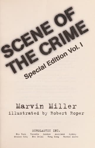 Cover of Scene of the crime