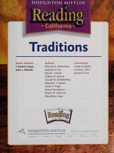 Cover of Houghton Mifflin reading