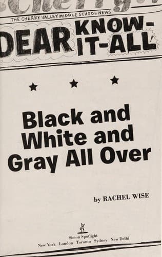 Cover of Black and white and gray all over