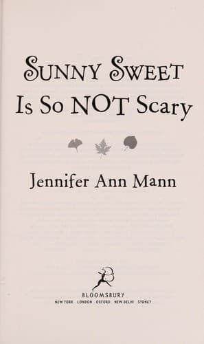 Cover of Sunny Sweet is so not scary